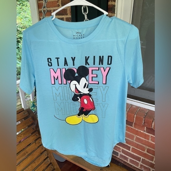 Disney Girls Mickey Mouse Shirt stay kind size 11 12 13 - Picture 1 of 9